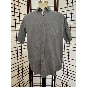 Sean John Men's S/S Casual Black Geo Shirt XXXL